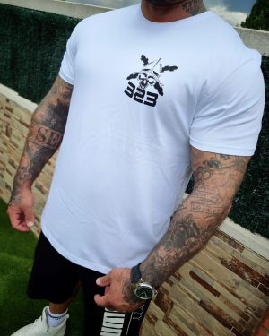 Camiseta MUERTE A MIS ENEMIGOS (BLANCA)