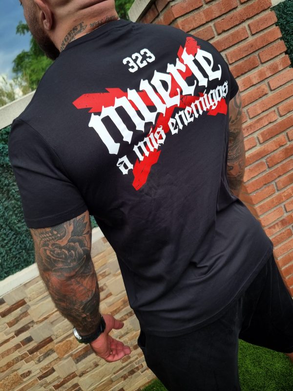 Camiseta MUERTE A MIS ENEMIGOS (NEGRA) - Imagen 3